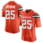 Orange Men's Nik Needham Cleveland Browns Game Alternate Jersey